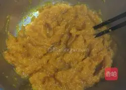 Illustration of how to make steamed pumpkin cake 3