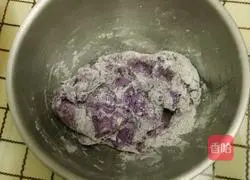 Illustration of how to make purple sweet potato buns 2