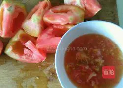 Illustration of how to make tomato and egg dumplings 9