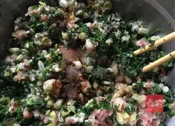 Illustration of how to make shepherd's purse dumplings 7