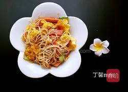 Illustration of home-style fried noodles 6