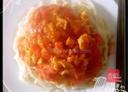 Illustration of how to make tomato and egg noodles 10
