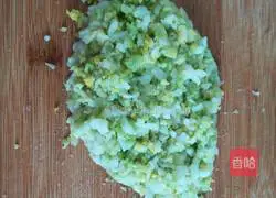 Illustration of how to make mushroom, cabbage and pork dumplings 4