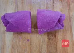 Illustration of how to make purple sweet potato and rose steamed buns 5