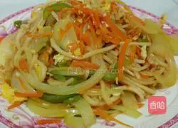 Illustration of how to make fried noodles 4