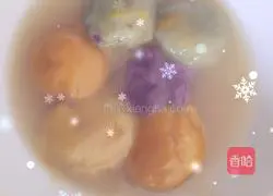 Illustration of how to make colorful glutinous rice balls 7