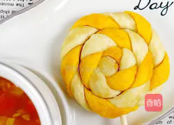 Illustration of how to make lollipop steamed buns 7