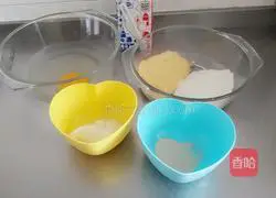 Illustration of how to make milky corn pancake 1