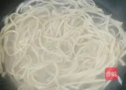 Illustration of how to make scallion noodles 2