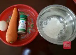Illustration of how to make carrot pancakes 1