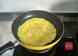 Oatmeal Egg Illustration of how to make cakes 5