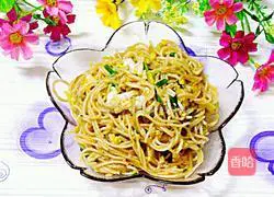 Illustration of how to make fried noodles with eggs 12