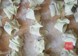 Illustration of how to make zucchini and pork wontons 12