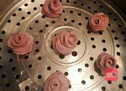 Illustration of how to make purple snail flower steamed buns 7