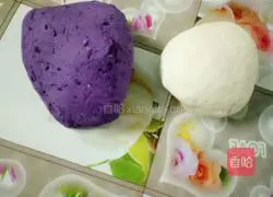 Illustration of how to make checkerboard steamed buns 3