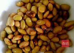 Illustration of how to make noodles with walnut edamame and tomato sauce 1