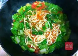 Illustration of how to make cabbage noodles 10