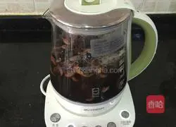 Illustration of making kidney bean cake 2