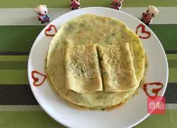 Illustration of how to make fennel egg pancake 10