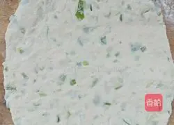 Illustration of how to make green onion egg pancake 5