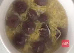 Illustration of how to make rice wine glutinous rice balls and egg drop soup 4