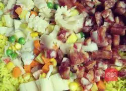 Seafood and Pineapple Fried Rice Recipe Illustration 5