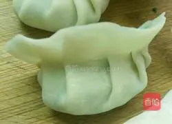 Illustration of how to make leek and egg dumplings 8