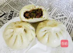 Illustration of how to make bean buns 14