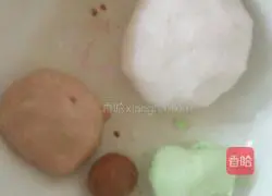 Fruit and Vegetable Cute Cat Claws Illustration of making glutinous rice balls 2