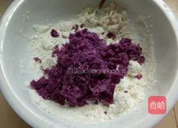 Illustration of how to make purple sweet potato and rose steamed buns 7