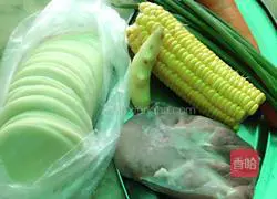 Illustration of how to make corn dumplings 1