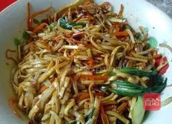Fried noodles Illustration of how to do it 8