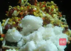 Fried rice (color) recipe illustration 7