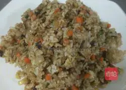 Illustration of how to make Baiwei fried rice 6