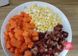 Illustration of sausage braised rice 1