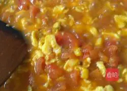 Illustration of how to make tomato and egg sauce noodles 9