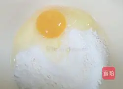 Illustration of how to make garlic and egg pancakes 3