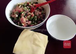 Illustration of dumpling wrapping method 1