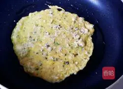 Illustration of how to make river clam egg pancake 10