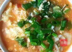 Illustration of how to make tomato and egg soup (pimple soup) 17