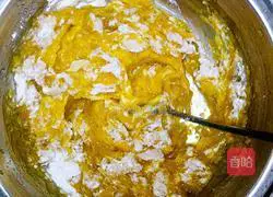 Illustration of how to make black sesame pumpkin cake 6