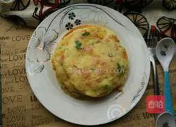Corn, ham and egg pancake recipe 5