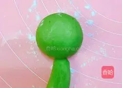 Illustration of how to make small dinosaur buns 9