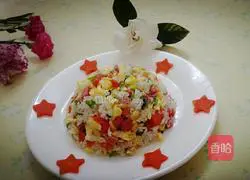 Illustration of home-cooked Yangzhou fried rice 13
