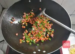 Golden Mixed Vegetable Fried Rice Recipe Illustration 7