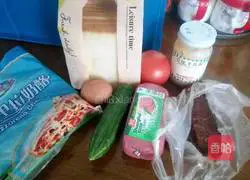 Illustration of how to make beef sandwiches 1