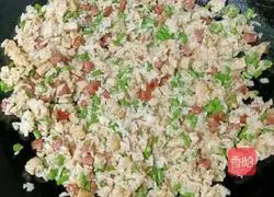 How to make meatballs, beans and fried rice Illustration 14