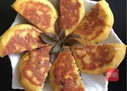 Illustration of making wild grass golden cake 8