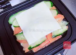 Illustration of how to make fried cheese crab sandwich (5-minute quick meal) 6