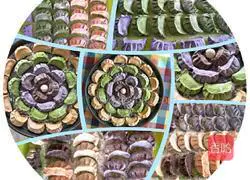 Illustration of how to make colorful dumplings 10 